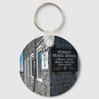 Mt. Washington Summit House Button Keychain