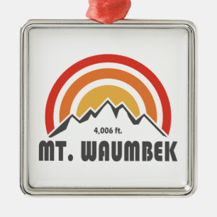 Mt. Waumbek New Hampshire Metal Ornament
