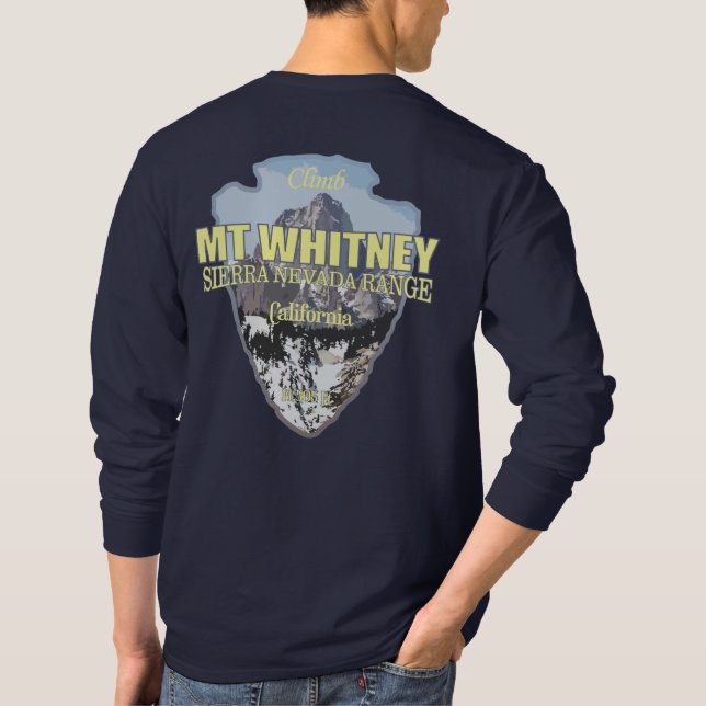 Mt Whitney (arrowhead) T-Shirt (Back)