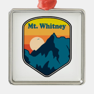 Mt. Whitney California Sunrise Metal Ornament