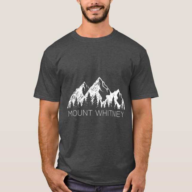 Mt Whitney   Cool Mount Whitney Mountain T-Shirt (Front)