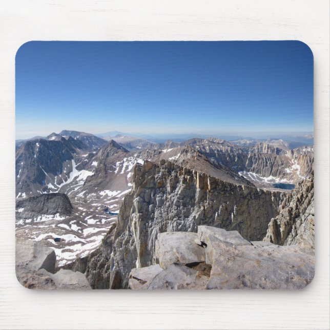 Mt Whitney Summit - John Muir Trail - Sierra Mouse Pad (Front)