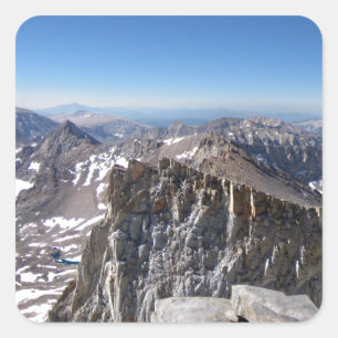 Mt Whitney Summit - John Muir Trail - Sierra Square Sticker