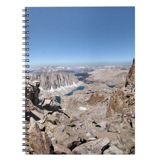 Mt Whitney Trail Crest Panorama - Sierra Notebook (Front)