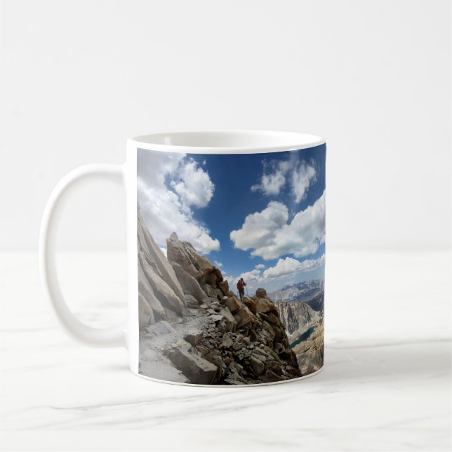 Mt Whitney Trail Over Hitchcock and Guitar lakes 2 Coffee Mug (Left)