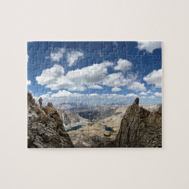 Mt Whitney Trail Over Hitchcock and Guitar lakes 2 Jigsaw Puzzle (Horizontal)