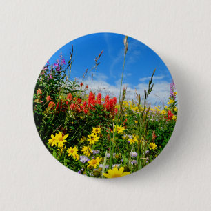 Mt. Wildflowers 6 Cm Round Badge