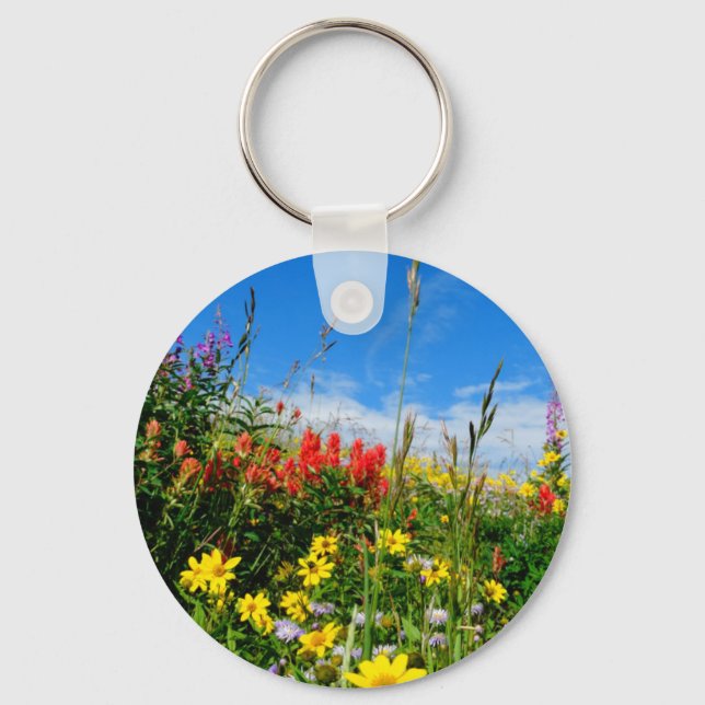 Mt. Wildflowers Key Ring (Front)