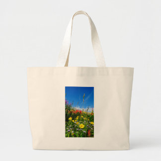 Mt. Wildflowers Large Tote Bag