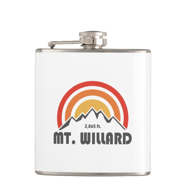 Mt. Willard New Hampshire Hip Flask (Front)