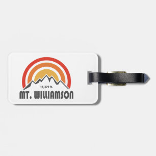 Mt. Williamson California Luggage Tag