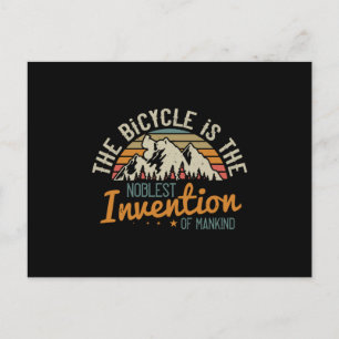 MTB - Bicycle Is The Noblest Invention Postcard