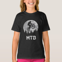 MTB bicycle rider retro mountain biking