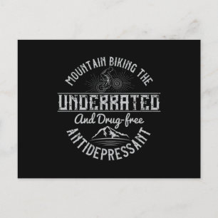 MTB Biking The Drug-free Antidepressant Postcard