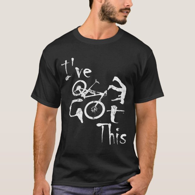 MTB Crash I've Got this falling Downhill Retro T-Shirt (Front)
