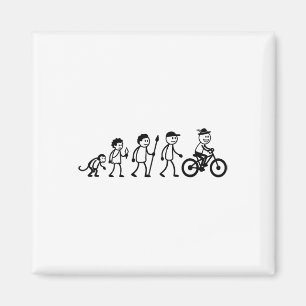 Mtb Cycling Bmx Stick-figure Biking Mountain-bike Magnet