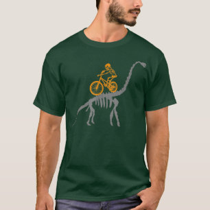MTB DINOSAUR SKELETON Dino Mountain Bike BMX Bicyc T-Shirt