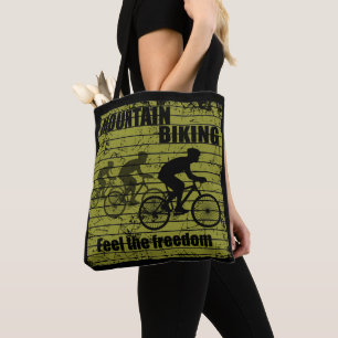 MTB Downhill Bicycle Rider - Mountain Biking Tote Bag