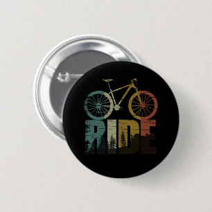 MTB Downhill Mountain Bike Rider 6 Cm Round Badge