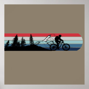 MTB Downhill Mountain Biking Poster