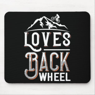 MTB - Loves Back Wheel Mouse Pad