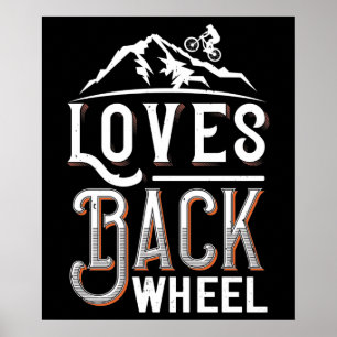 MTB - Loves Back Wheel Poster