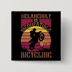 MTB - Melancholy Is Incompatible 15 Cm Square Badge