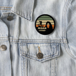 Mtb Moab - Utah Mountain Biking 6 Cm Round Badge
