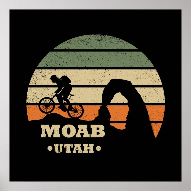 Mtb Moab - Utah Mountain Biking Poster (Front)
