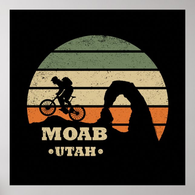 Mtb Moab - Utah Mountain Biking Poster (Front)