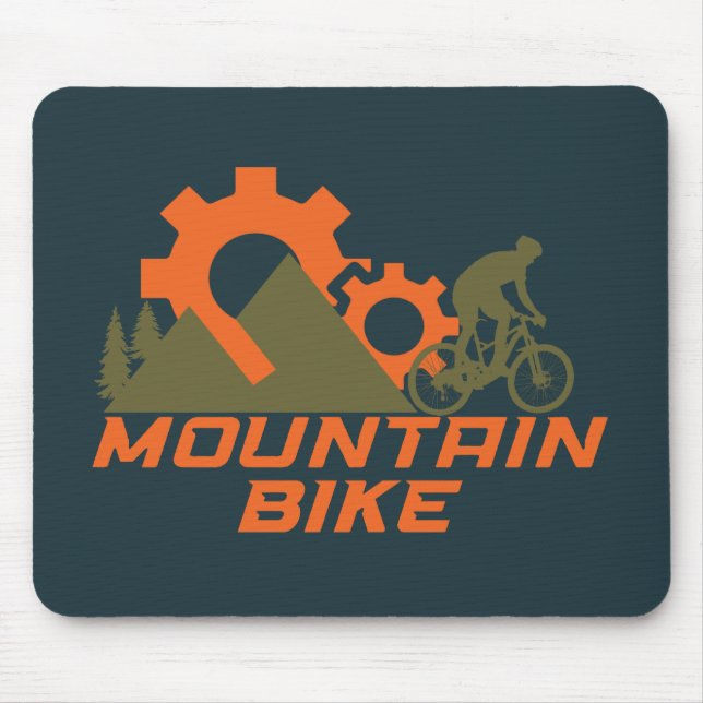MTB Modern Downhill Mountain Bike Mouse Pad (Front)
