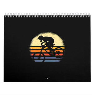 MTB Mountain Bike Bicycle Rider Downhill Vintage Calendar