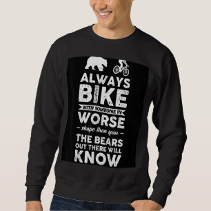 Mtb Mountain Bike Cycling Bmx Bear Sweatshirt