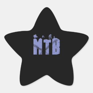 MTB Mountain Bike Cycling Star Sticker