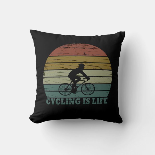 Mtb Mountain Biking Funny Cycling Cushion (Front)