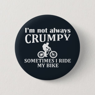 MTB Mountain Biking Humour Funny Cycling Quote 6 Cm Round Badge