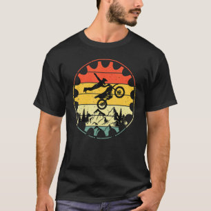 Mtb Mountain Biking Retro Vintage Sunset Style Bik T-Shirt
