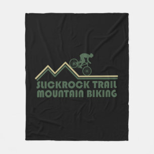 Mtb Mountain Biking - Slickrock Trails Utah Fleece Blanket
