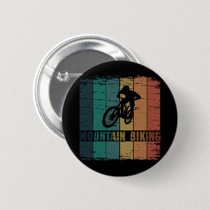 Mtb mountain biking vintage 6 cm round badge