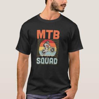 MTB Squad Retro Vintage Style Matching Mountain Bi T-Shirt