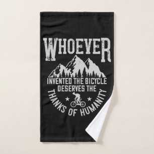 MTB - Whoever Invented The Bicycle Hand Towel