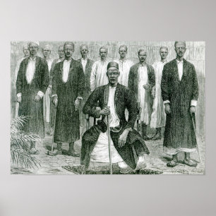 Mtesa,the Emperor of Uganda and other chiefs Poster
