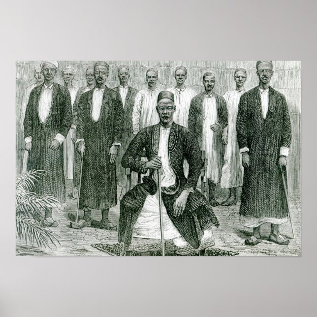 Mtesa,the Emperor of Uganda and other chiefs Poster (Front)