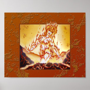 MtG Fire Elemental print