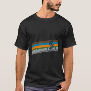 Mtn Biking- Retro Colours Mountain Biking T-Shirt
