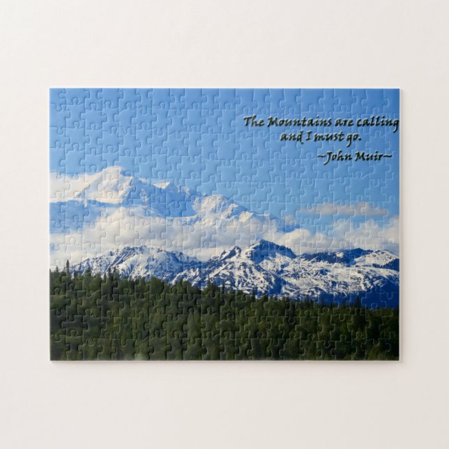 Mtns are calling/Denali-J Muir Jigsaw Puzzle (Horizontal)
