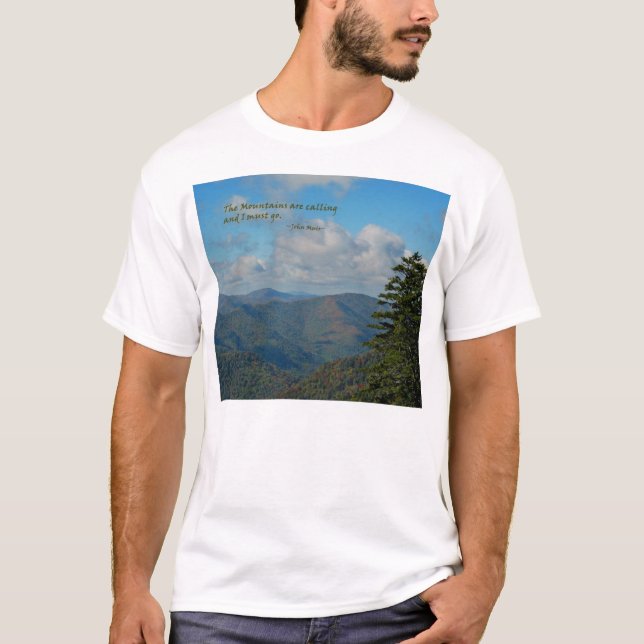 Mtns are calling… / Smoky Mtns T-Shirt (Front)