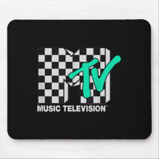 MTV Chequered Blue Music Television Mouse Pad