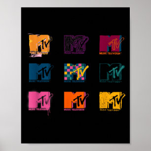 MTV Grunge Set With Bold 90s Variants Poster