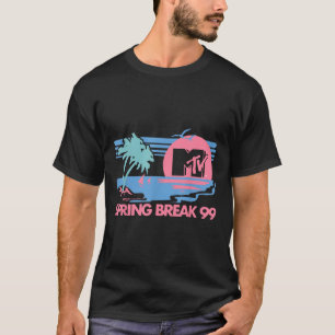 Mtv Pastel Colours Beach Spring Break Logo T-Shirt